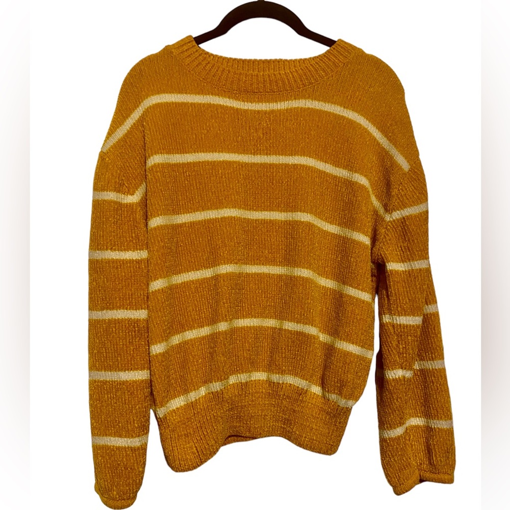 Luv Lane mustard yellow polyester sweater